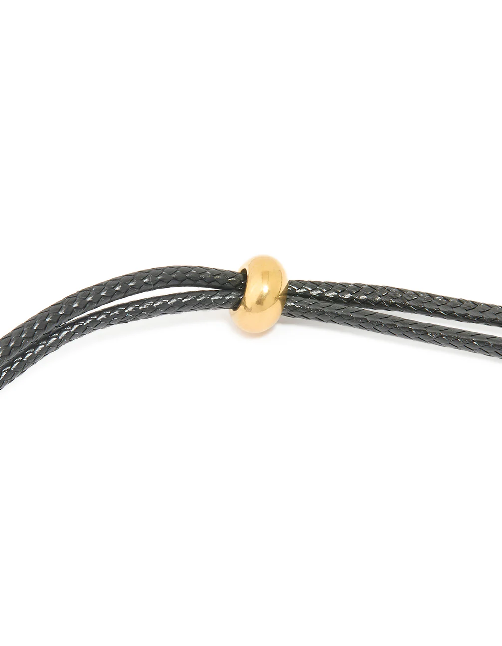 Waterproof Gold Plated Stainless Steel Large Bubble Letter A Cord Necklace - Image 5