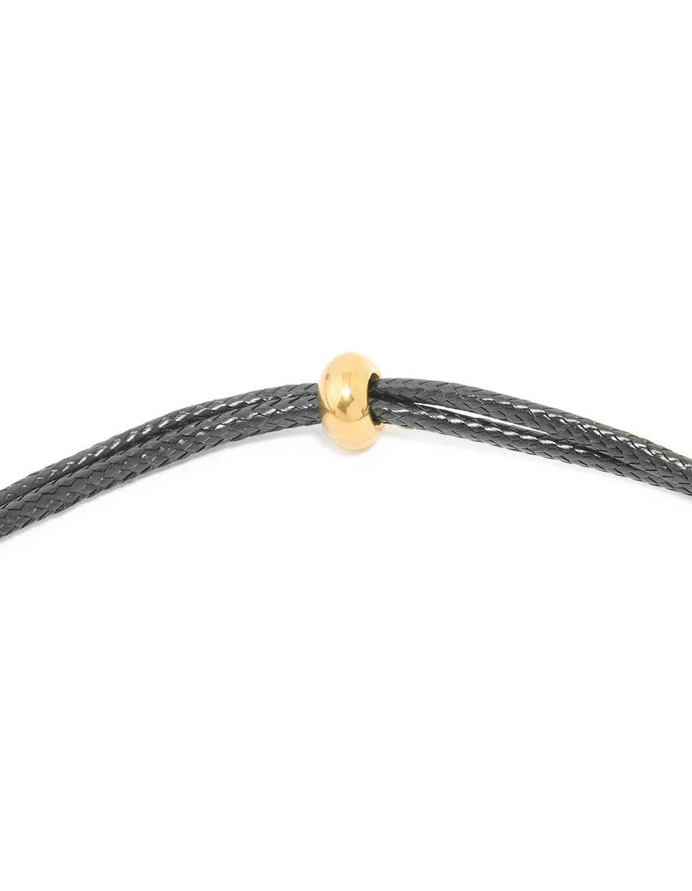 Waterproof Gold Plated Stainless Steel Large Bubble Letter B Cord Necklace - Image 5