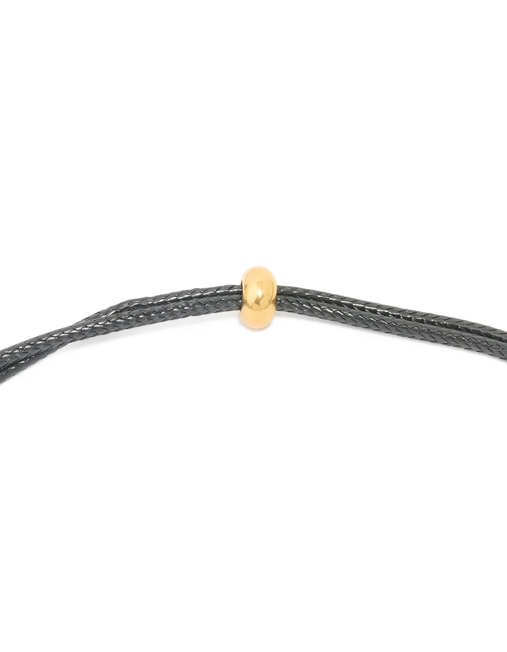 Waterproof Gold Plated Stainless Steel Large Bubble Letter C Cord Necklace - Image 5