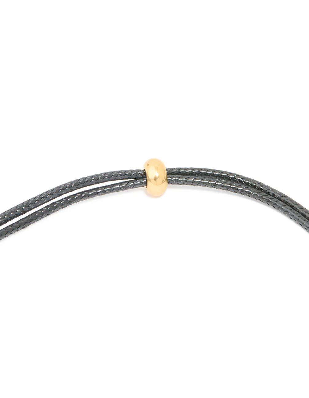 Waterproof Gold Plated Stainless Steel Large Bubble Letter S Cord Necklace - Image 5