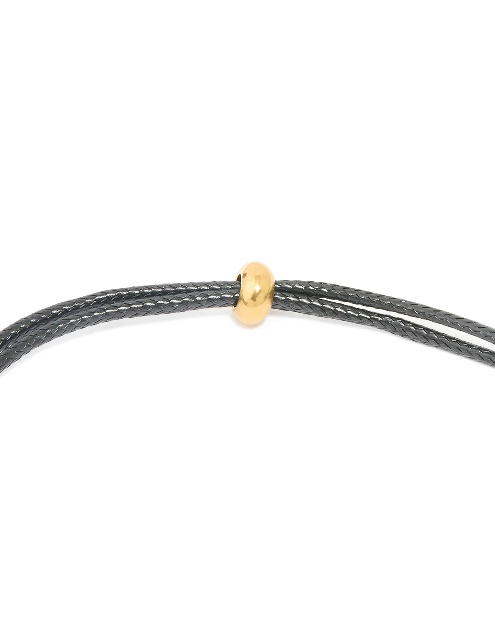 Waterproof Gold Plated Stainless Steel Large Bubble Letter T Cord Necklace - Image 5