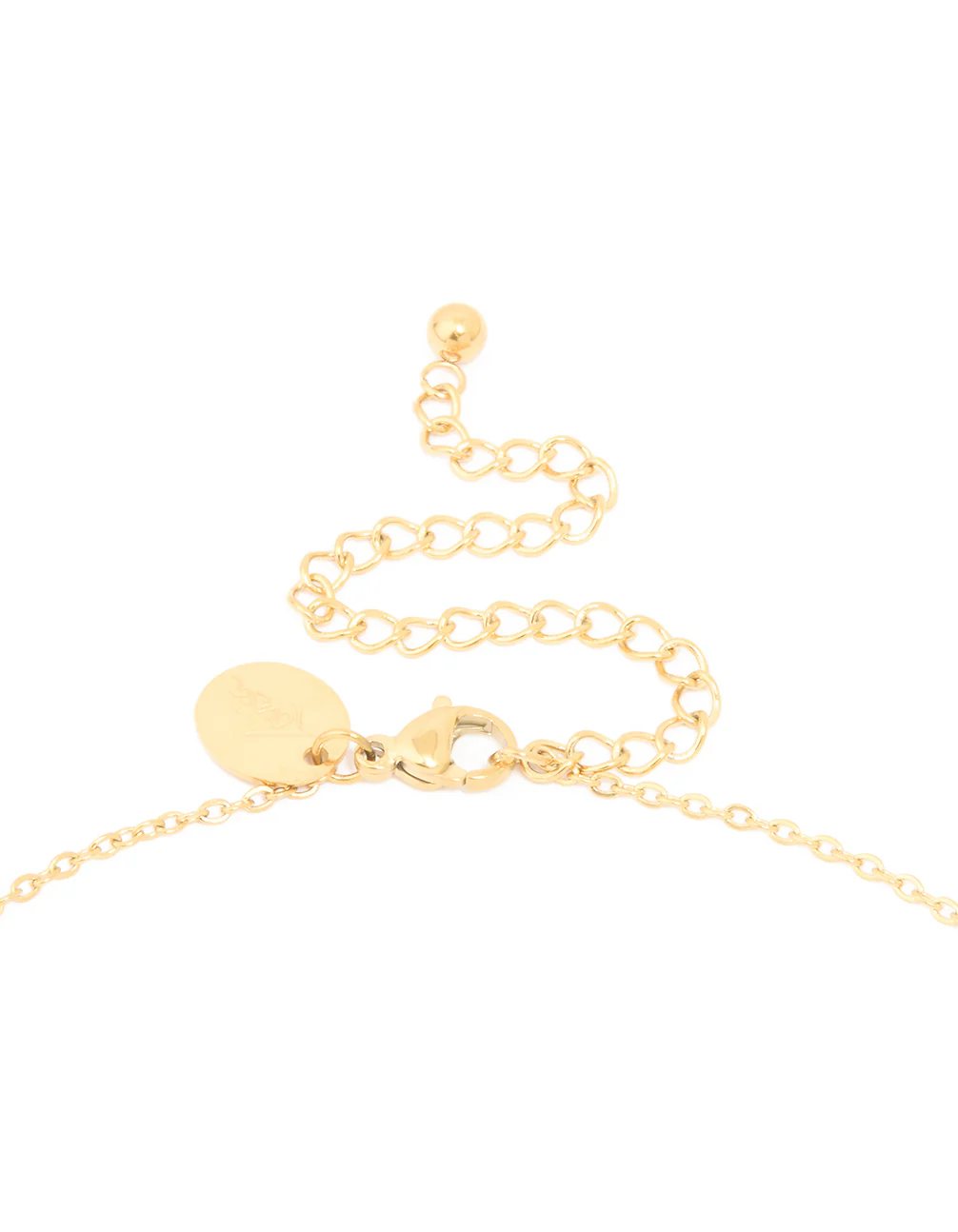 Waterproof Gold Plated Stainless Steel Large Bubble Letter W Necklace - Image 5