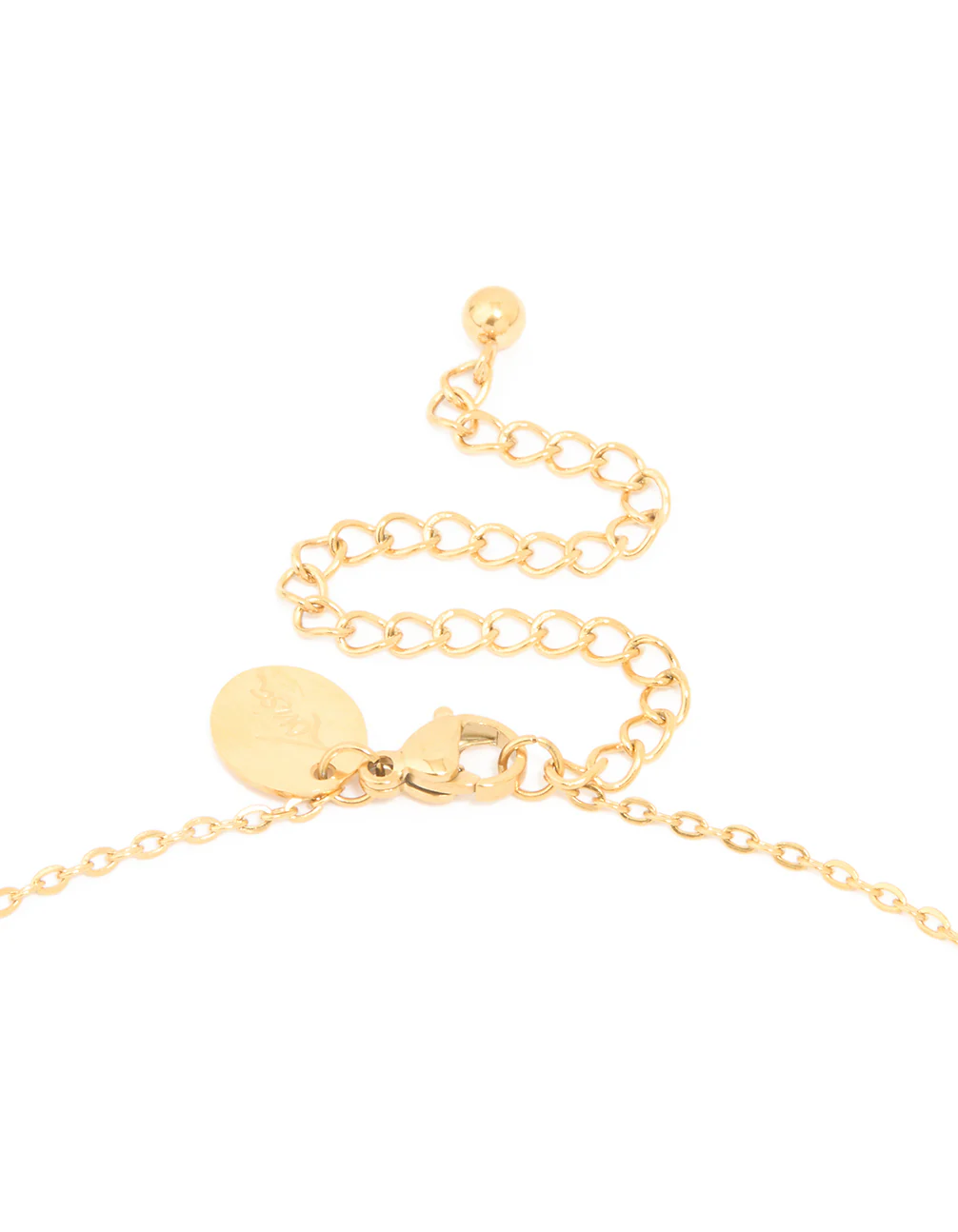 Waterproof Gold Plated Stainless Steel Large Bubble Letter Z Necklace - Image 5