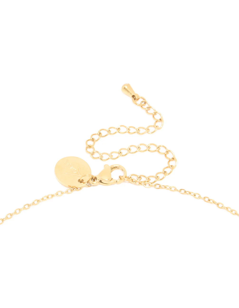 Waterproof Gold Plated Stainless Steel Letter B Dainty Pendant Necklace - Image 5