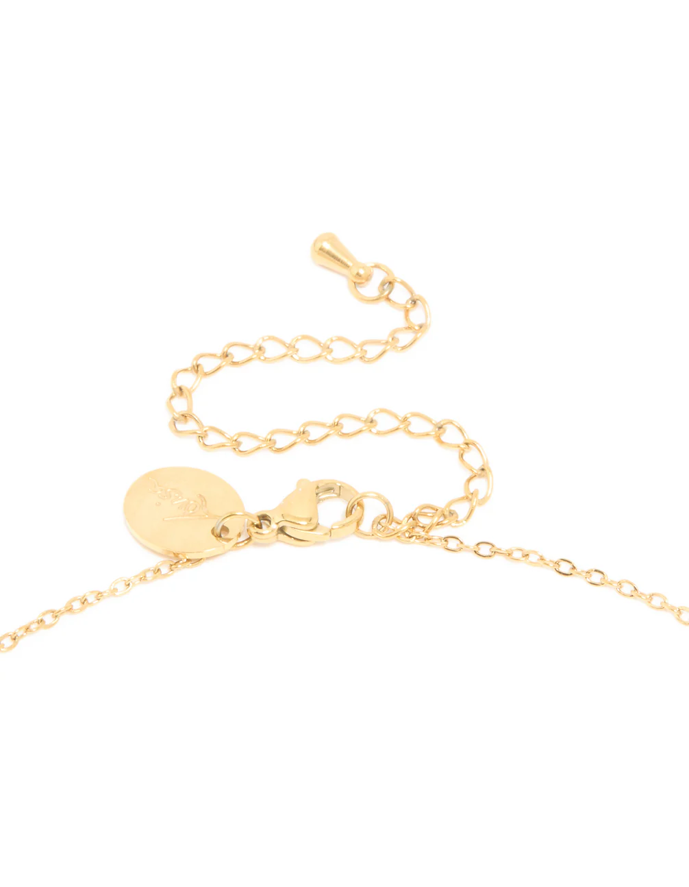 Waterproof Gold Plated Stainless Steel Letter E Dainty Pendant Necklace - Image 5
