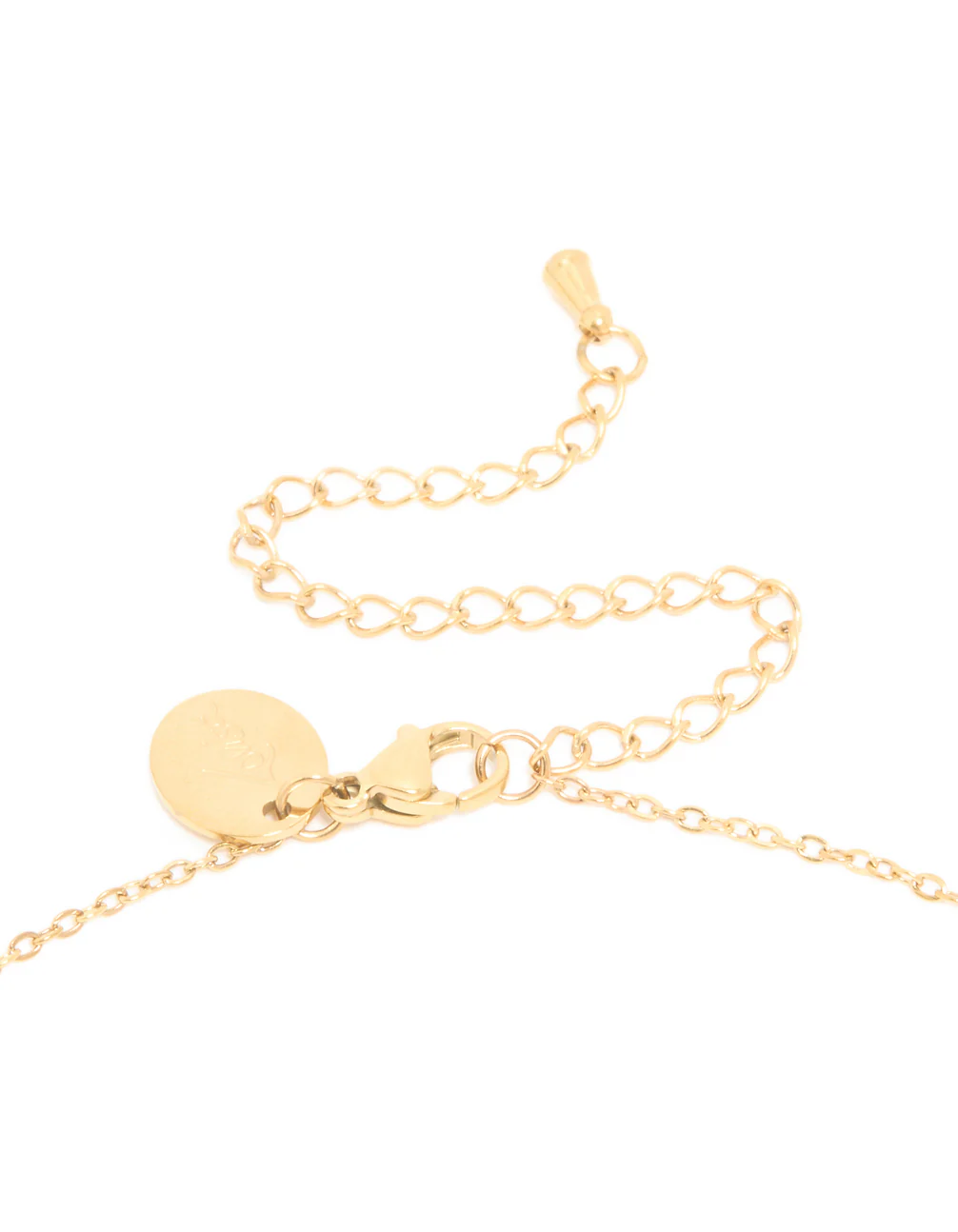 Waterproof Gold Plated Stainless Steel Letter L Dainty Pendant Necklace - Image 5