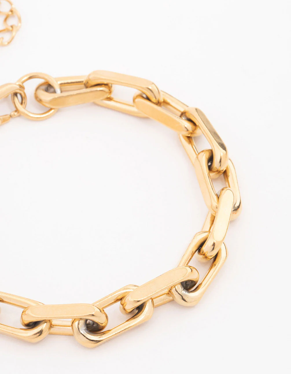 Waterproof Gold Plated Stainless Steel Link Chain Bracelet - Image 2