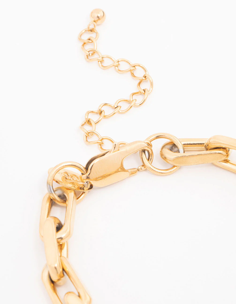 Waterproof Gold Plated Stainless Steel Link Chain Bracelet - Image 3