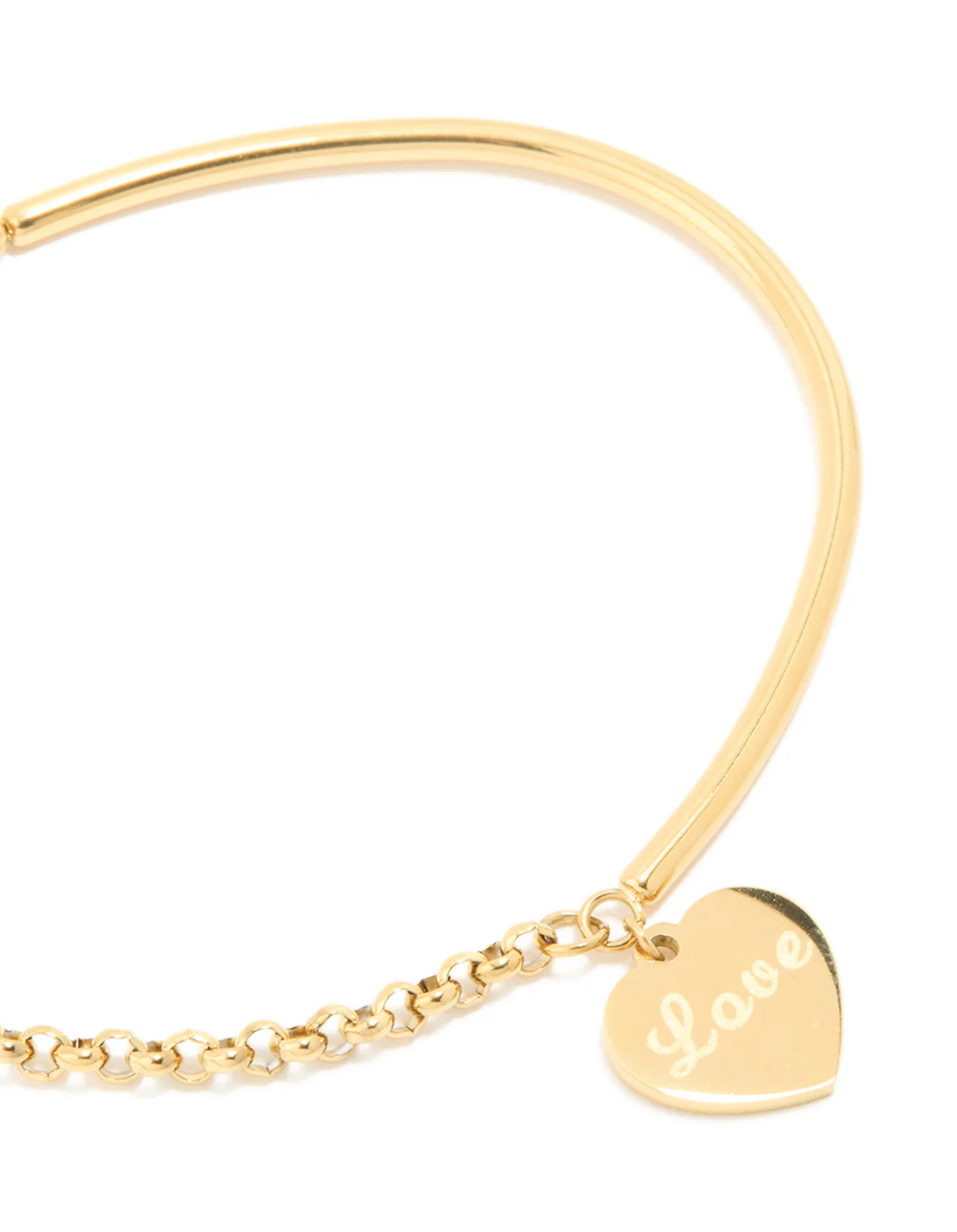 Waterproof Gold Plated Stainless Steel Love Engravable Bracelet - Image 4