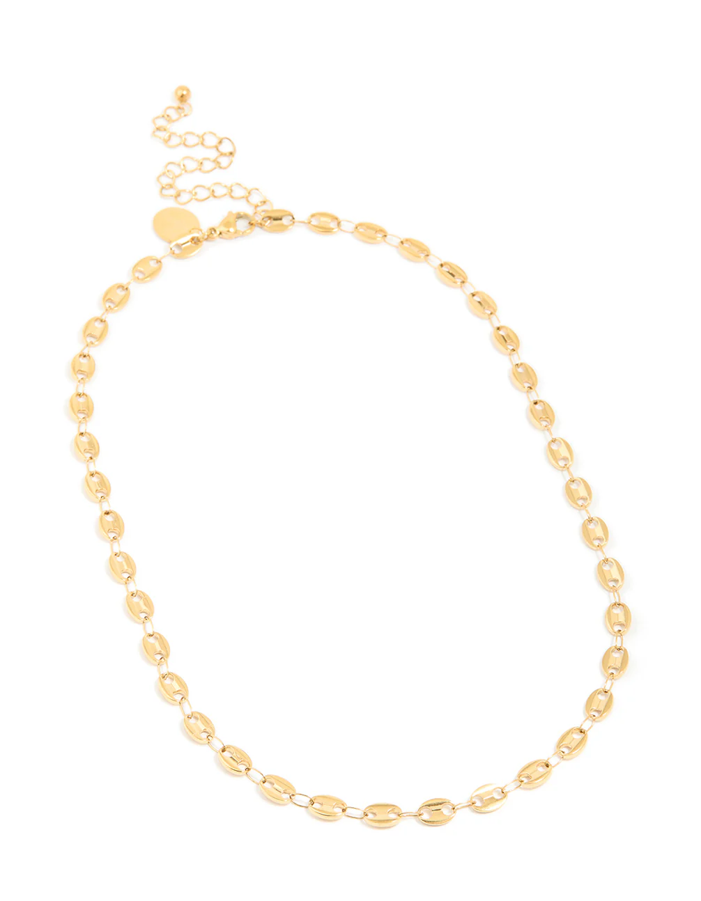 Waterproof Gold Plated Stainless Steel Marina Chain Necklace - Image 4