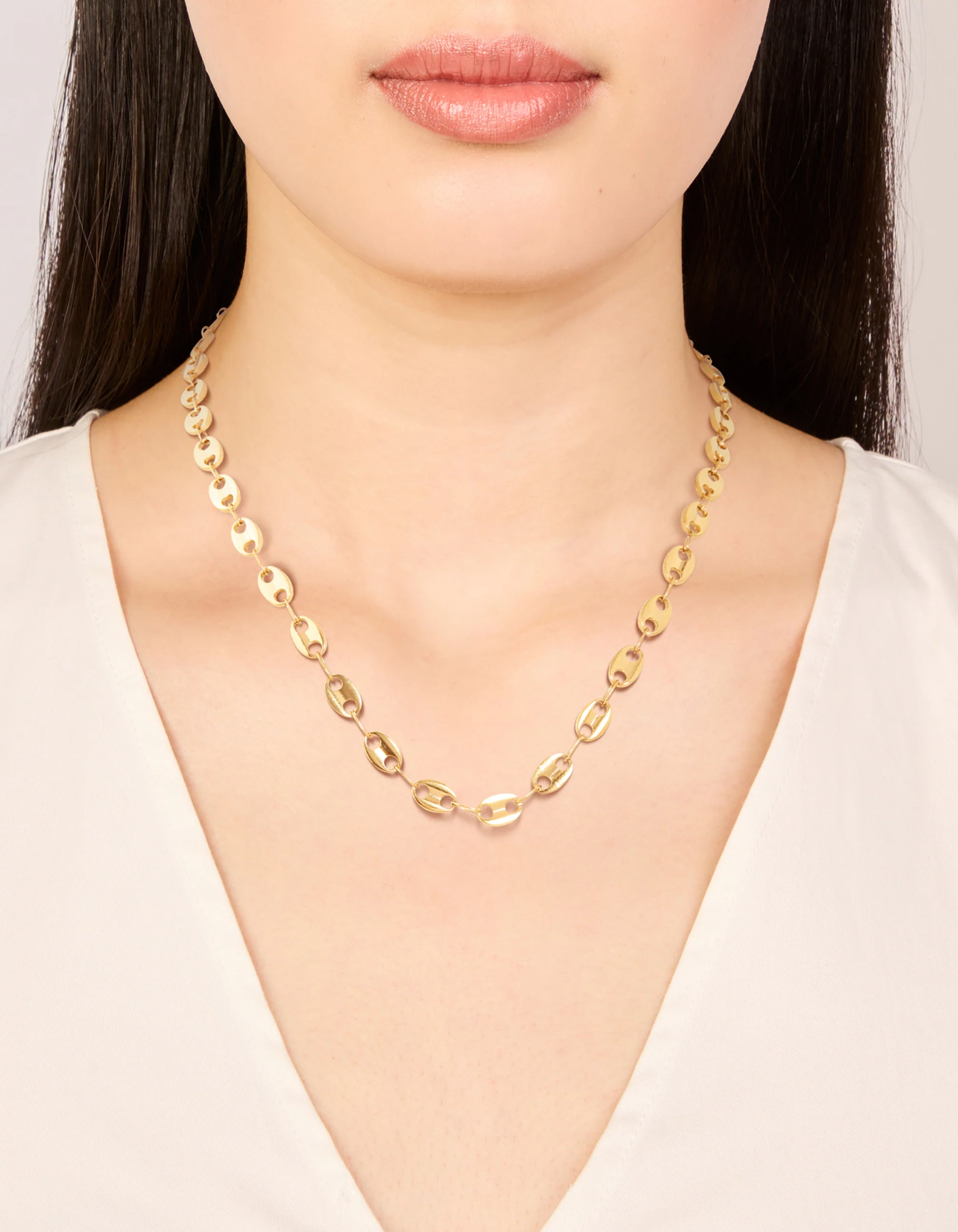 Waterproof Gold Plated Stainless Steel Marina Chain Necklace - Image 6