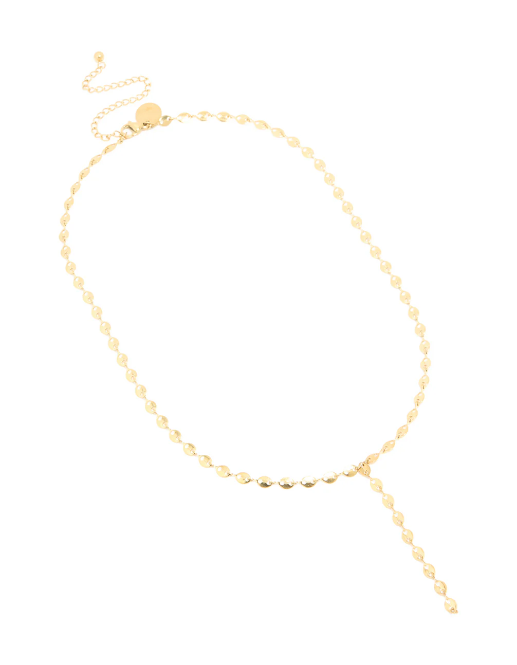 Waterproof Gold Plated Stainless Steel Marina Chain Y-Necklace - Image 4