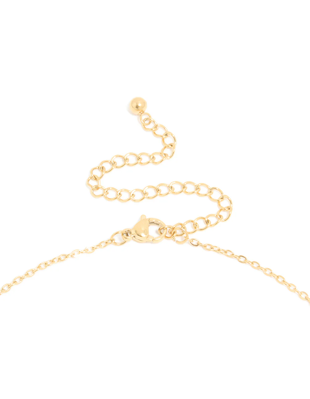 Waterproof Gold Plated Stainless Steel Mini Bubble Letter G Necklace - Image 5