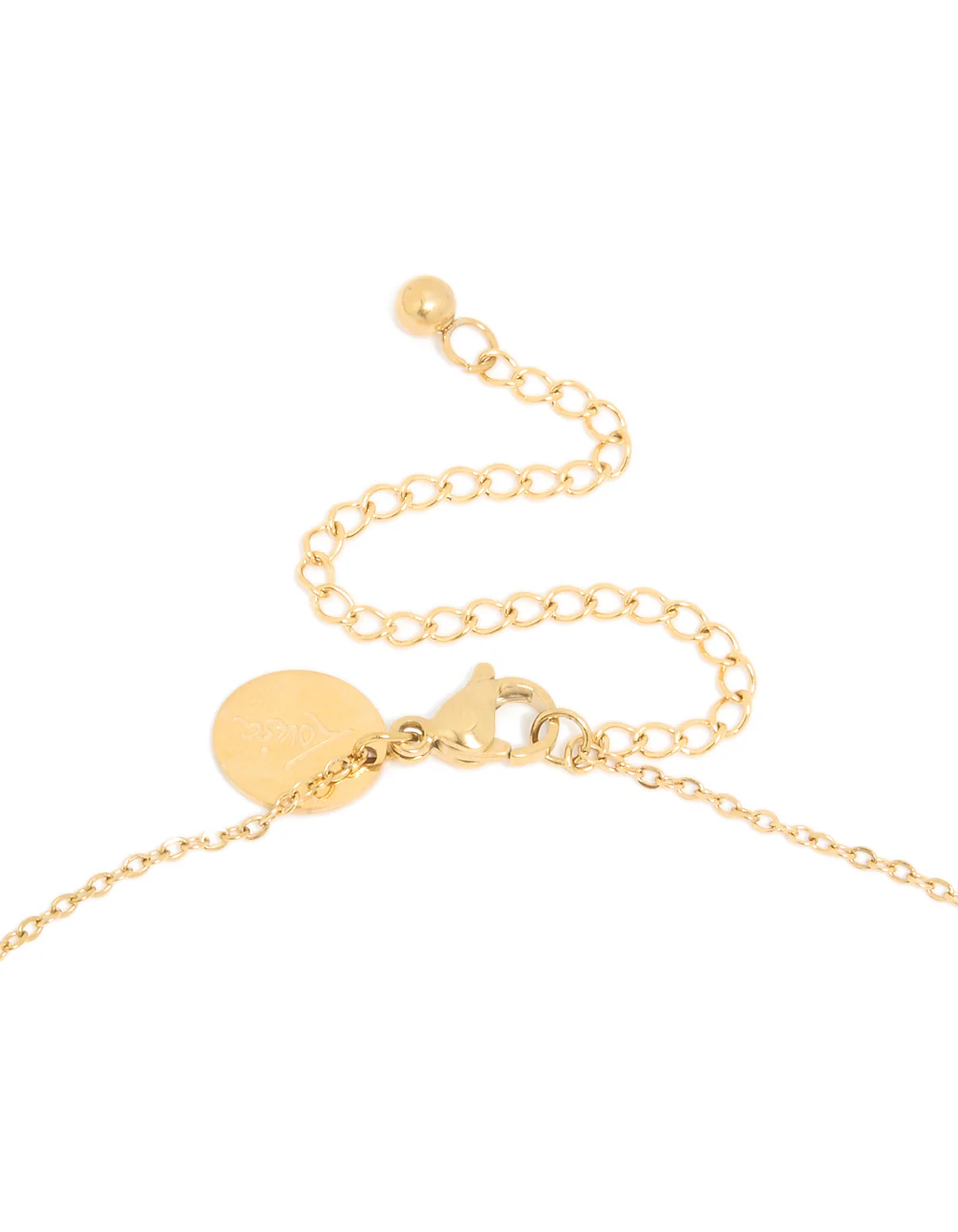 Waterproof Gold Plated Stainless Steel Mini Cross Short Necklace - Image 5