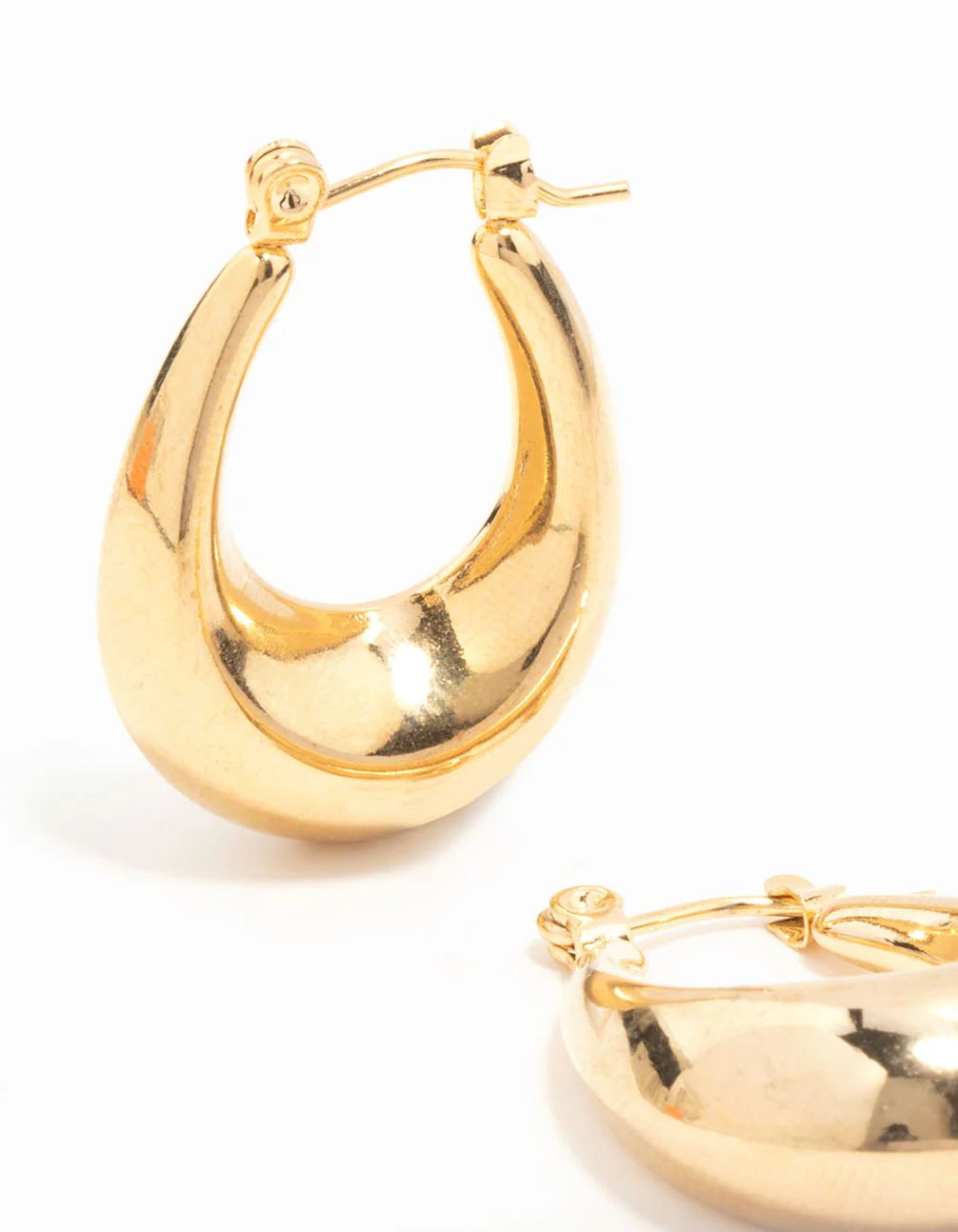 Waterproof Gold Plated Stainless Steel Mini Full Loop Hoop Earrings - Image 4