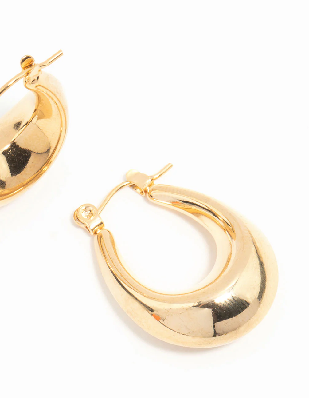 Waterproof Gold Plated Stainless Steel Mini Full Loop Hoop Earrings - Image 5
