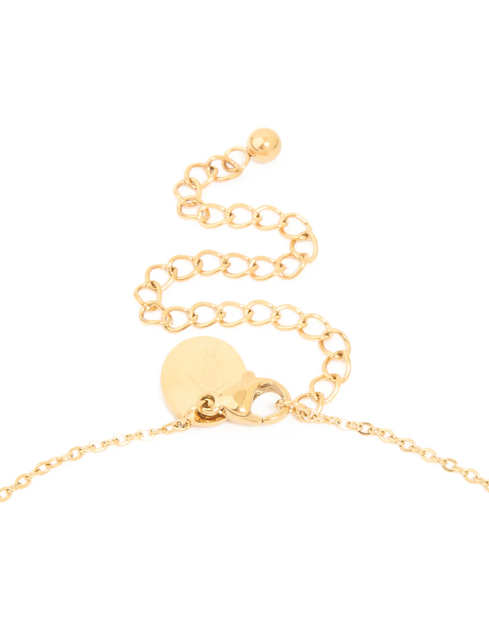 Waterproof Gold Plated Stainless Steel Mixed Shape Cubic Zirconia Trio Necklace - Image 5