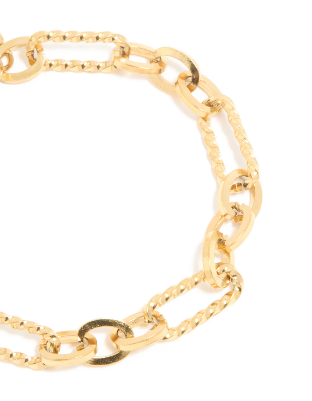 Waterproof Gold Plated Stainless Steel Multi-Link Chain Bracelet - Image 2