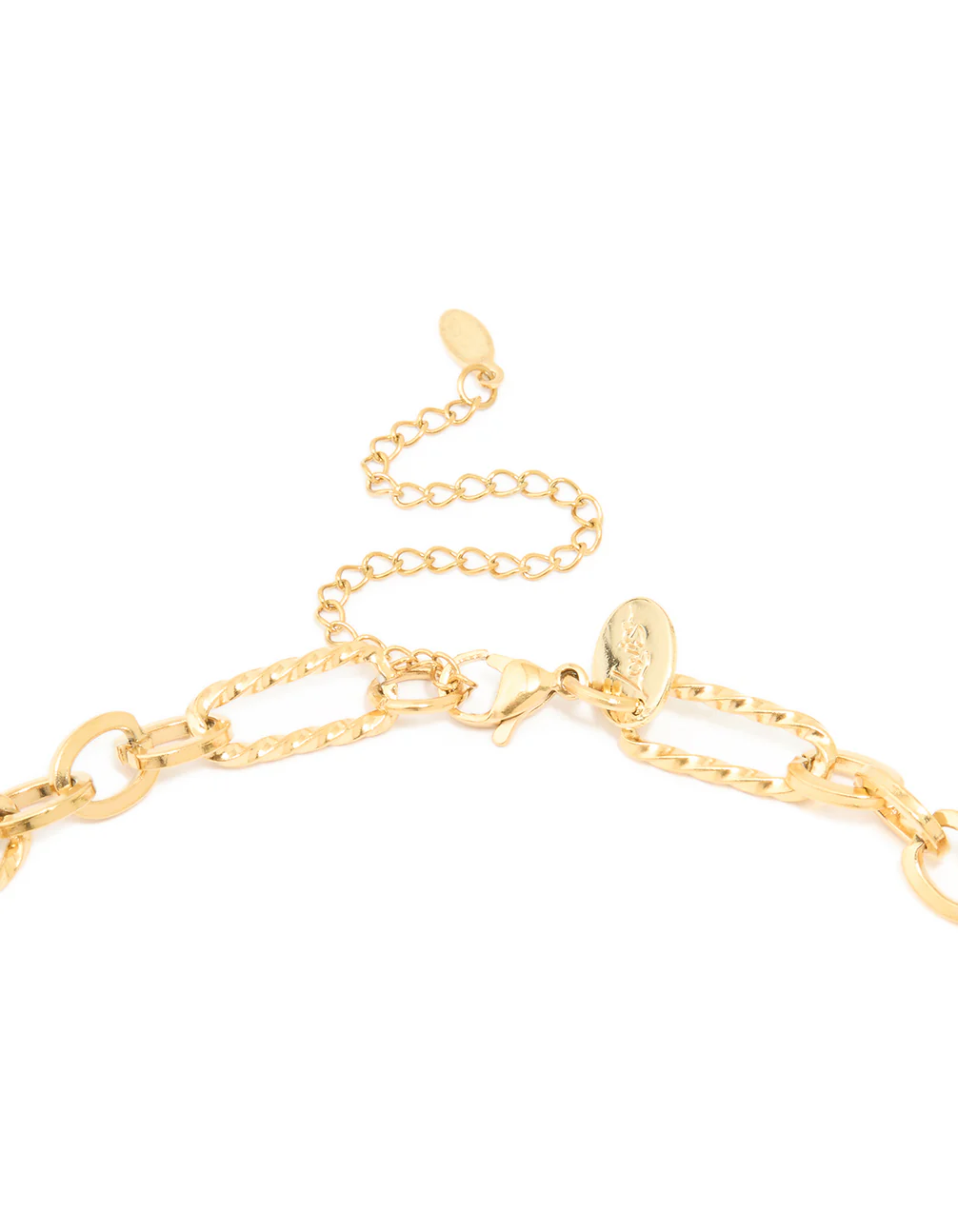 Waterproof Gold Plated Stainless Steel Multi-Link Chain Necklace - Image 5