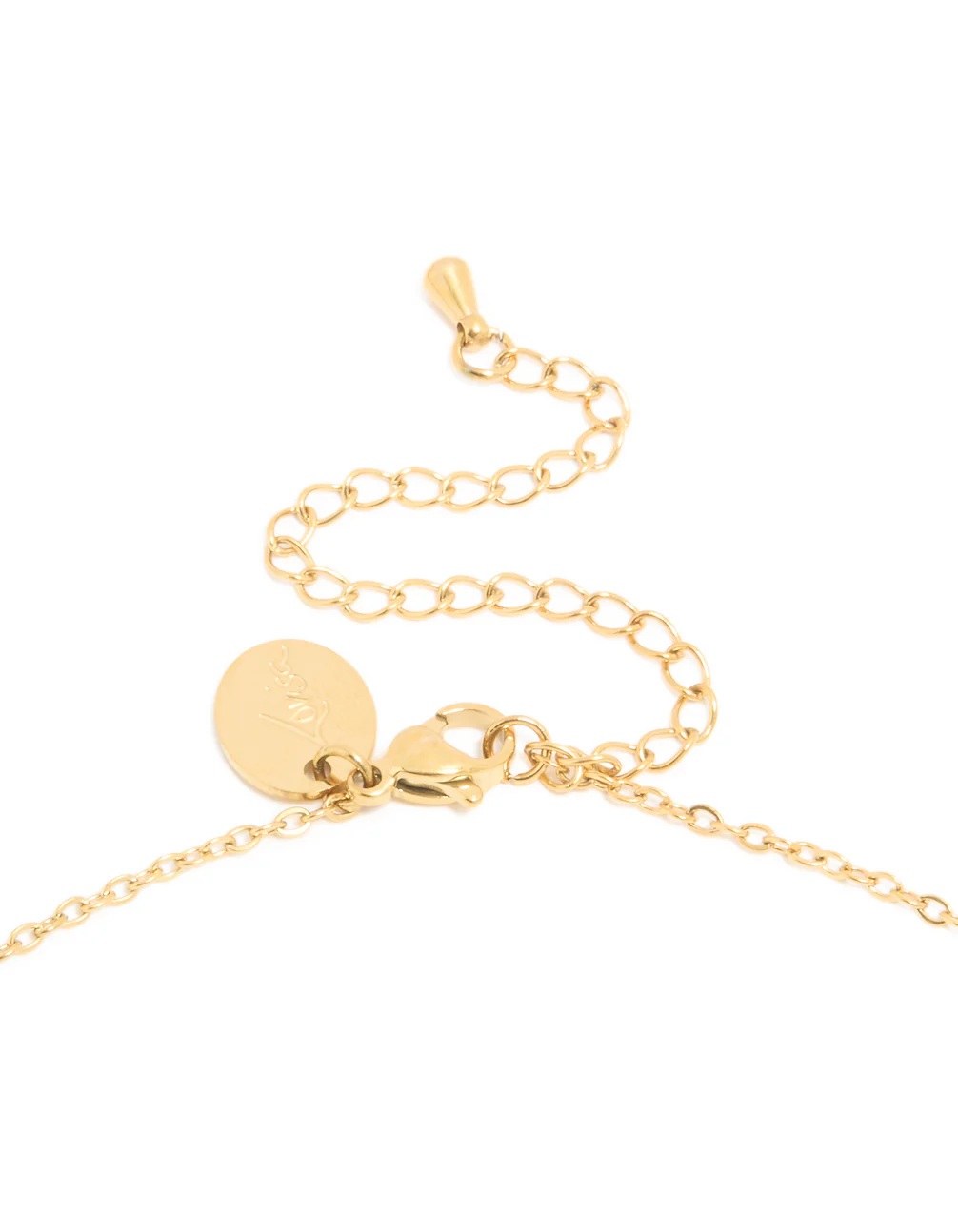 Waterproof Gold Plated Stainless Steel November Green Cubic Zirconia Birthstone Necklace & Earrings Set - Image 3