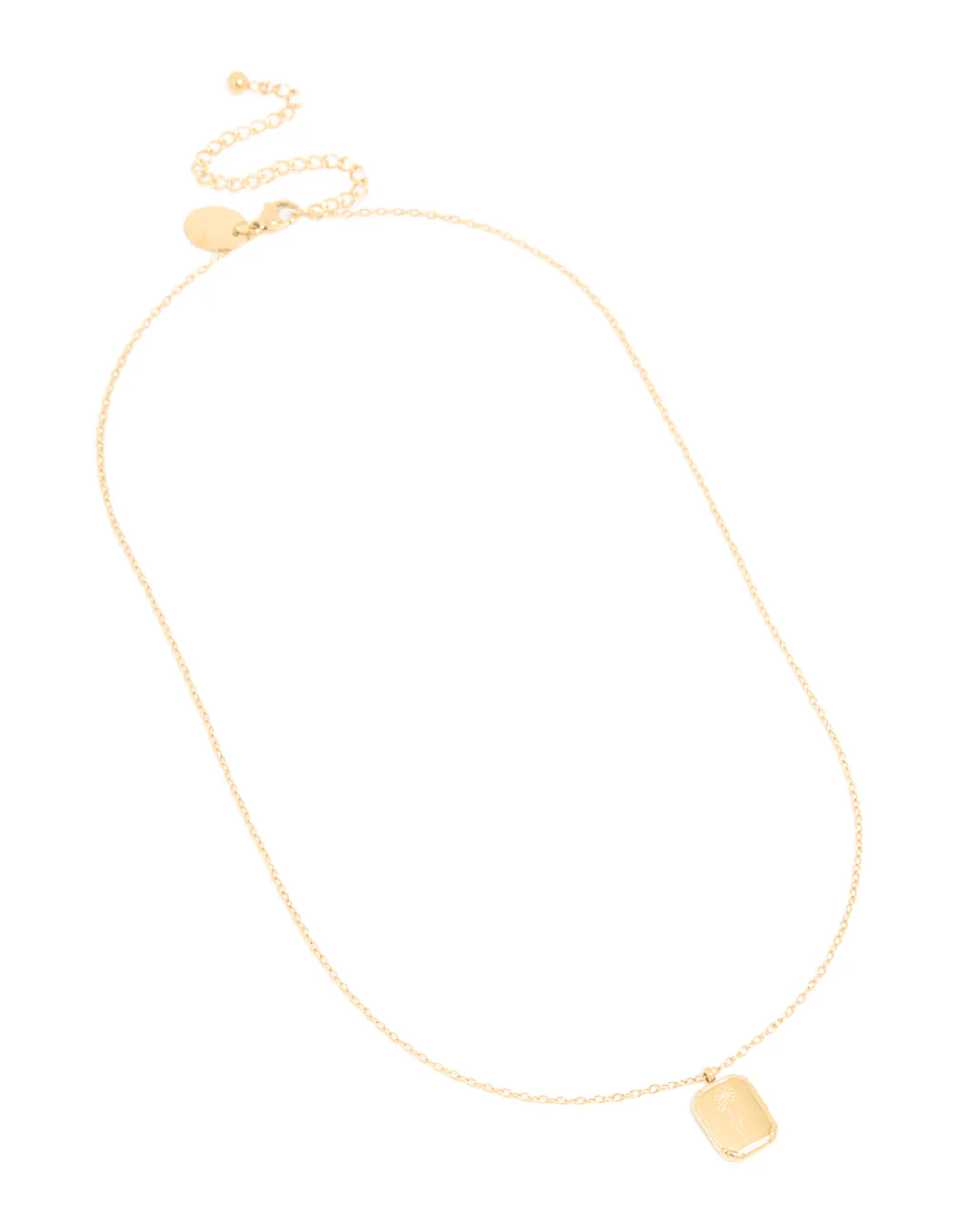 Waterproof Gold Plated Stainless Steel October Birth Flower Marigold Necklace - Image 4