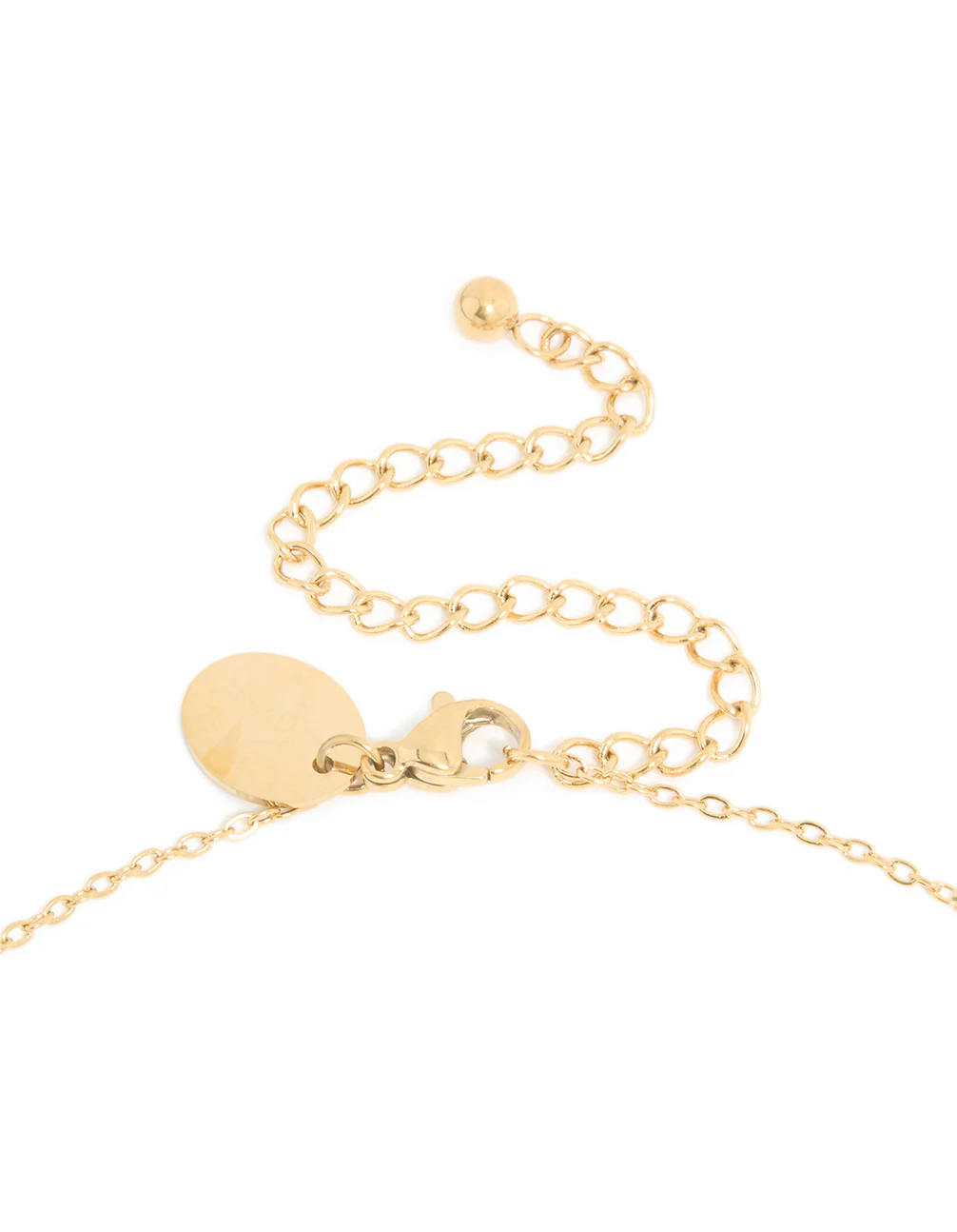 Waterproof Gold Plated Stainless Steel October Birth Flower Marigold Necklace - Image 5