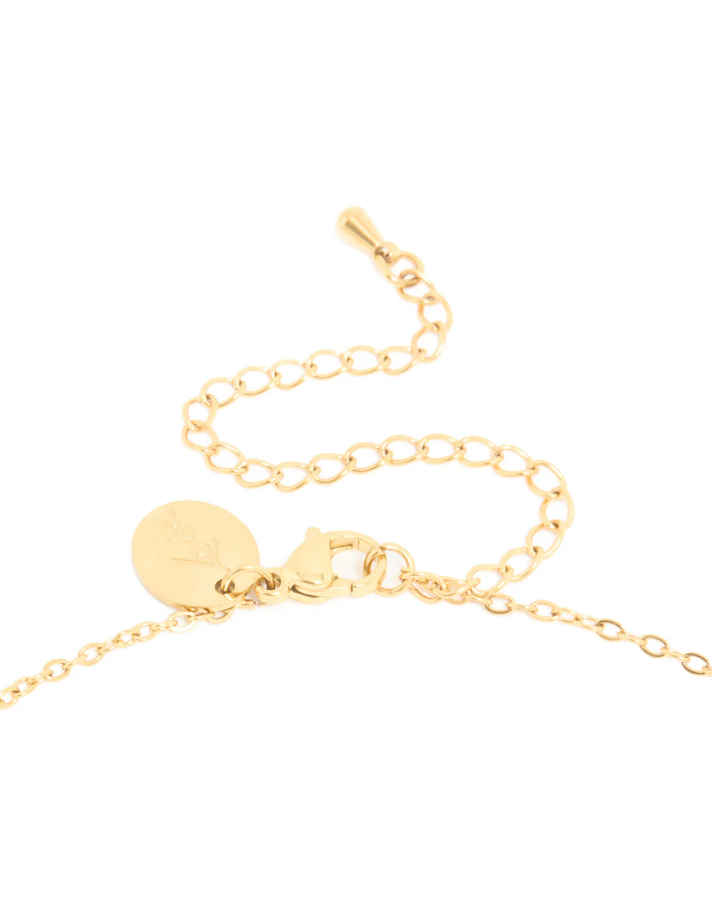 Waterproof Gold Plated Stainless Steel October Pink Cubic Zirconia Birthstone Necklace & Earrings Set - Image 3
