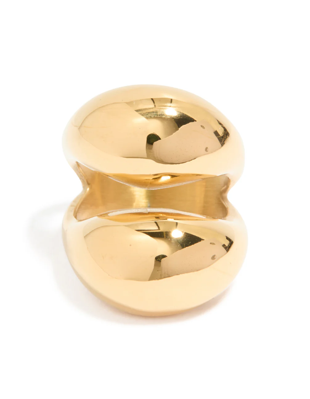 Waterproof Gold Plated Stainless Steel Open Orb Ring - Image 5