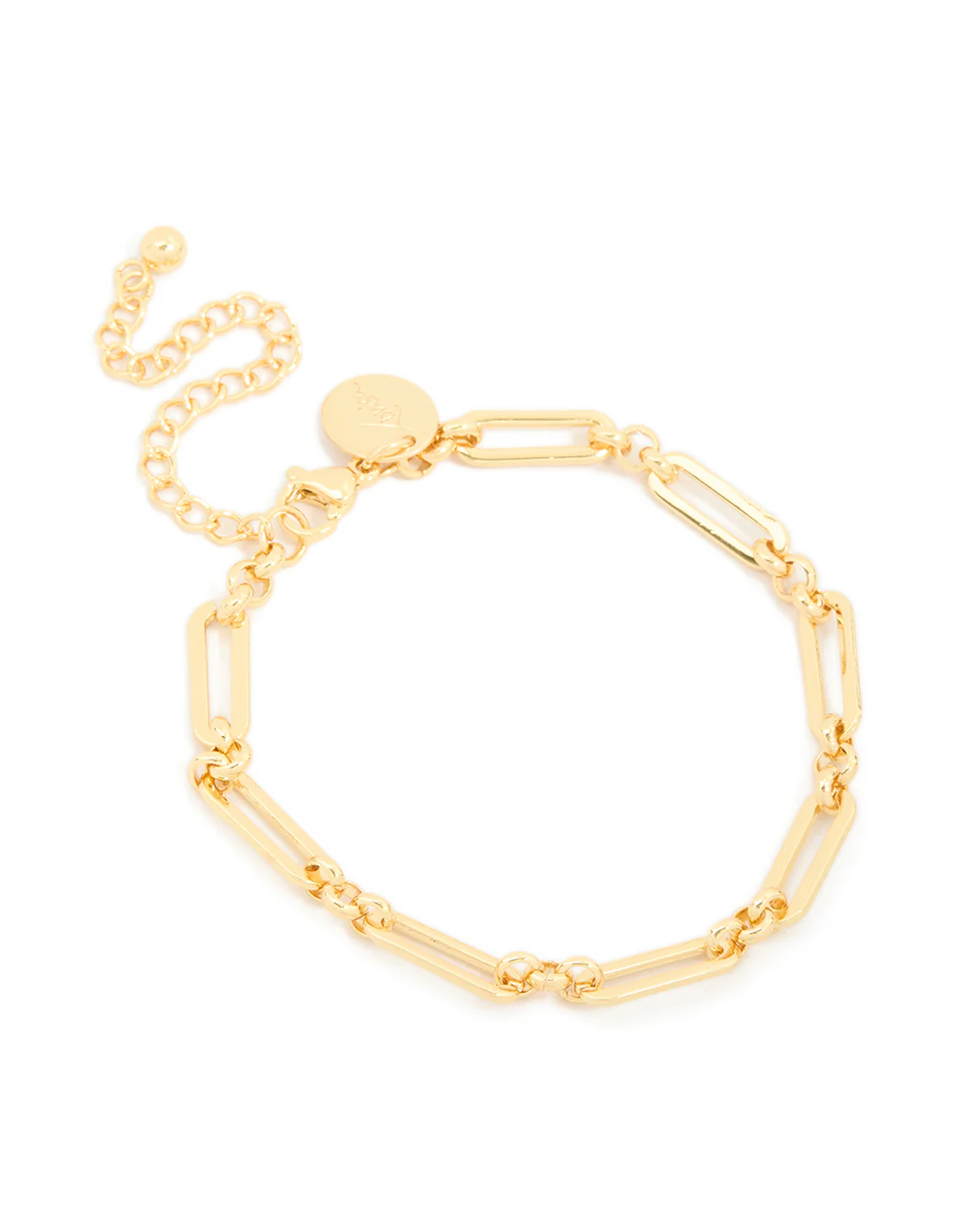 Waterproof Gold Plated Stainless Steel Open Oval Link Bracelet - Image 2