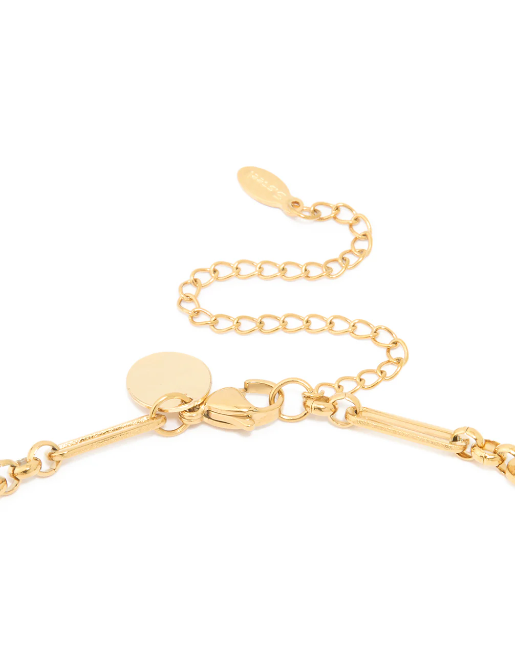 Waterproof Gold Plated Stainless Steel Open Oval Link Necklace - Image 5