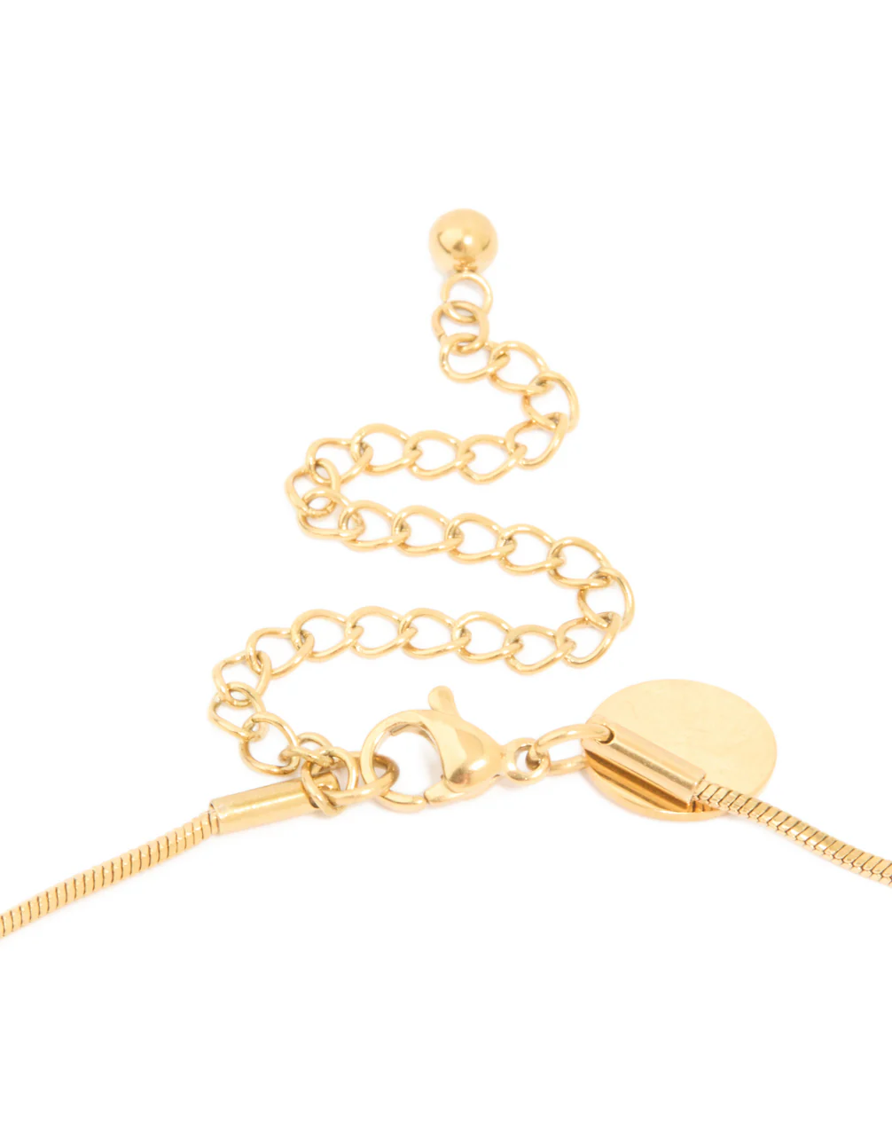 Waterproof Gold Plated Stainless Steel Organic Nugget Pendant Necklace - Image 5