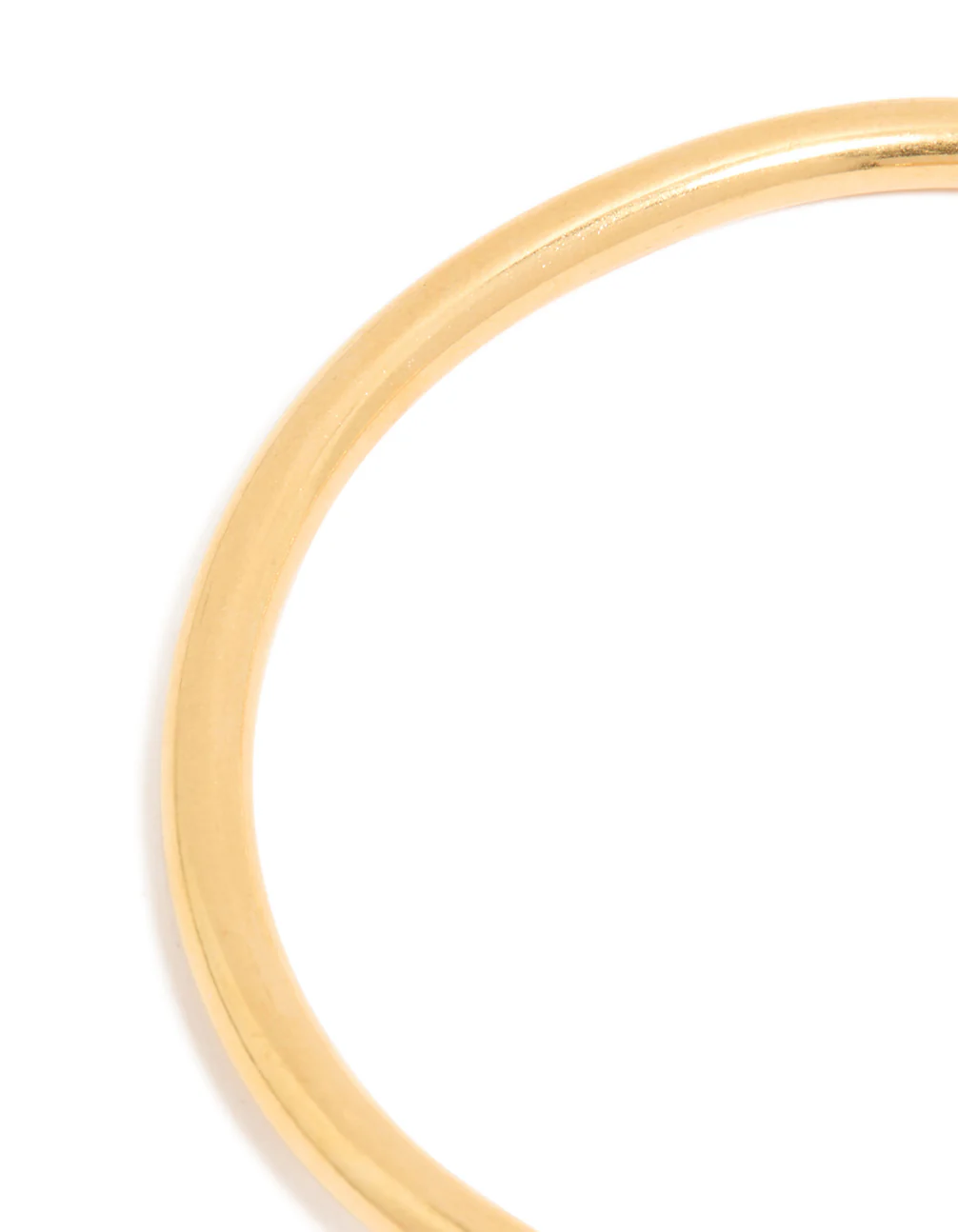 Waterproof Gold Plated Stainless Steel Organic Open Wrist Cuff - Image 5