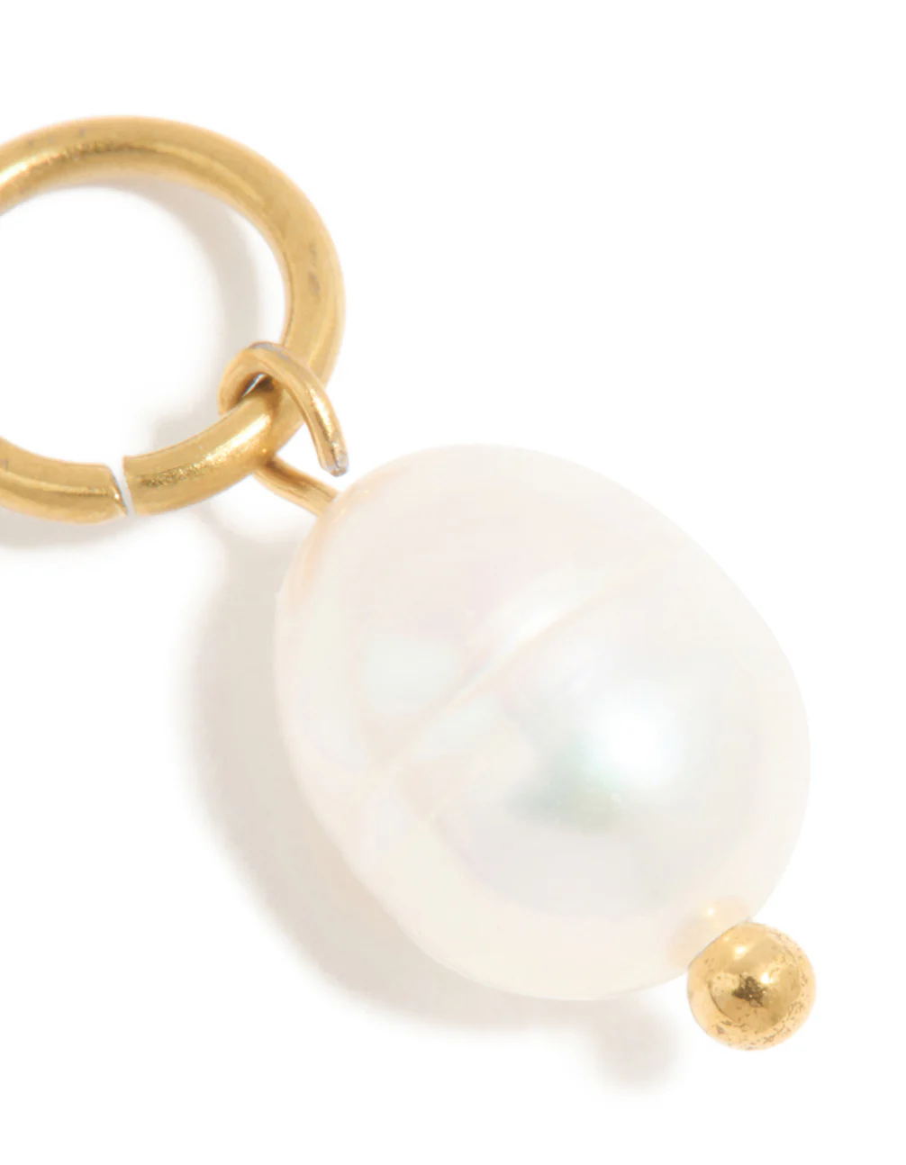 Waterproof Gold Plated Stainless Steel Pearl Charm - Image 3