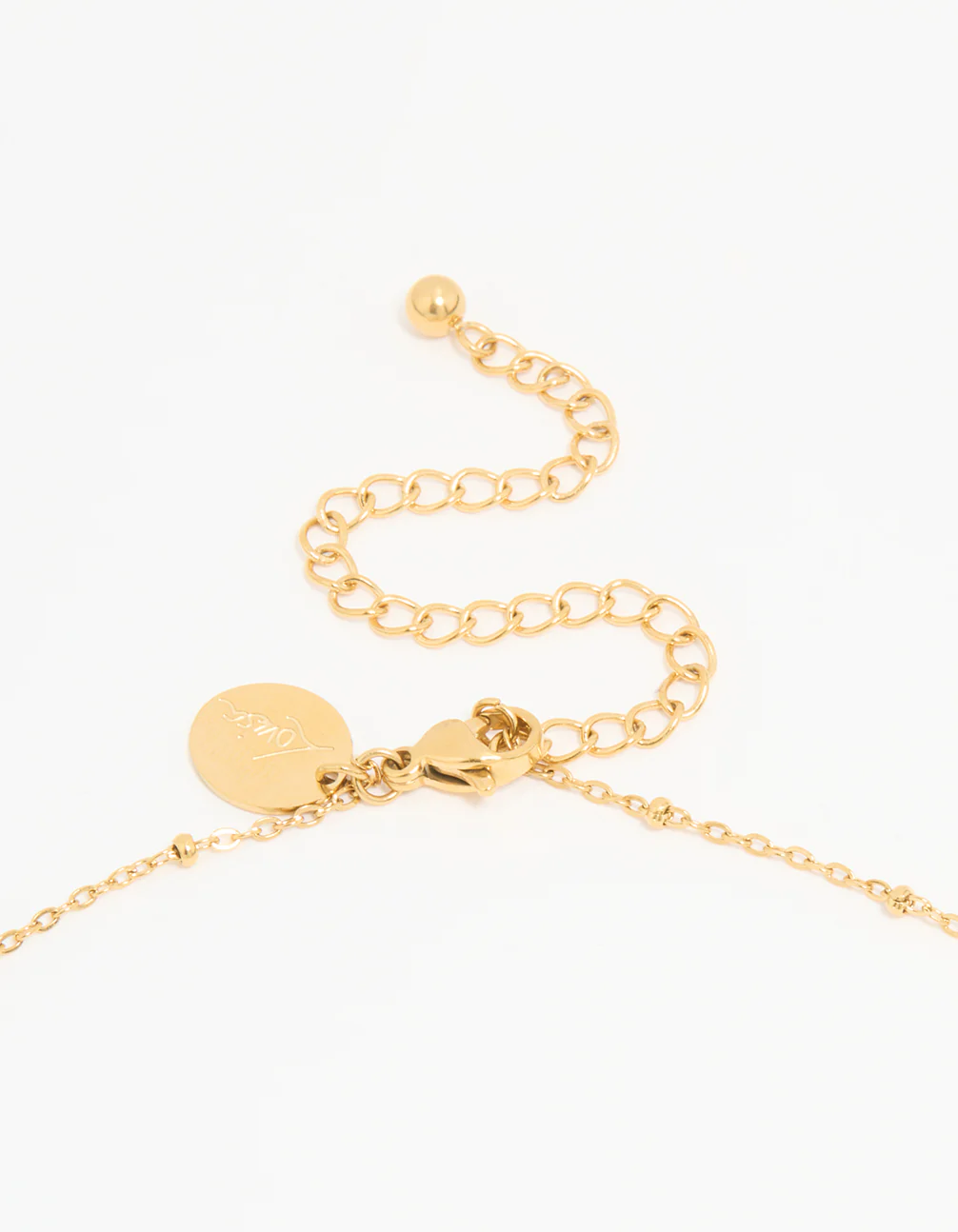 Waterproof Gold Plated Stainless Steel Pearl & Starfish Dainty Necklace - Image 3