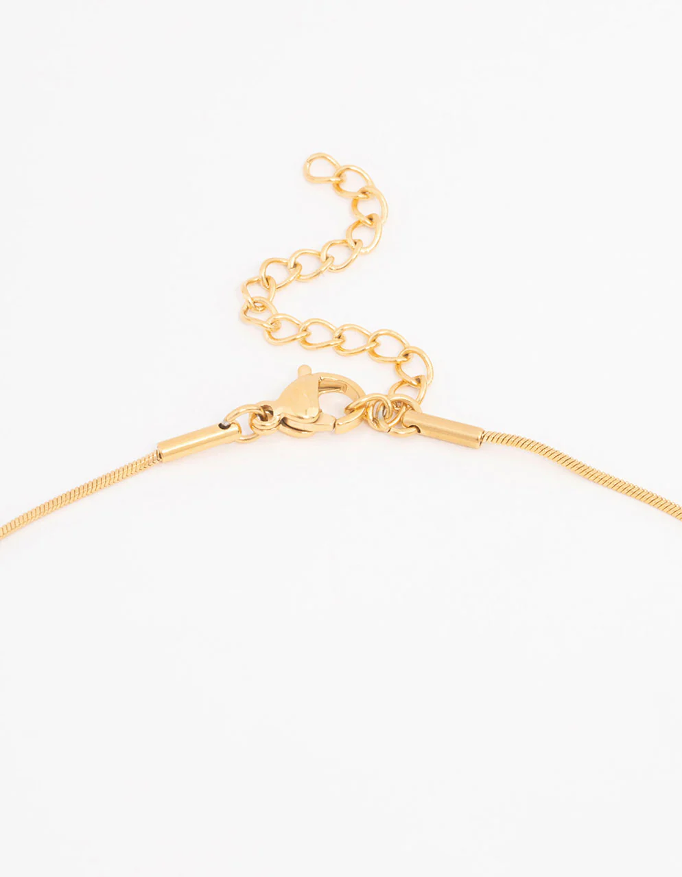 Waterproof Gold Plated Stainless Steel Pendant Bow Necklace - Image 5