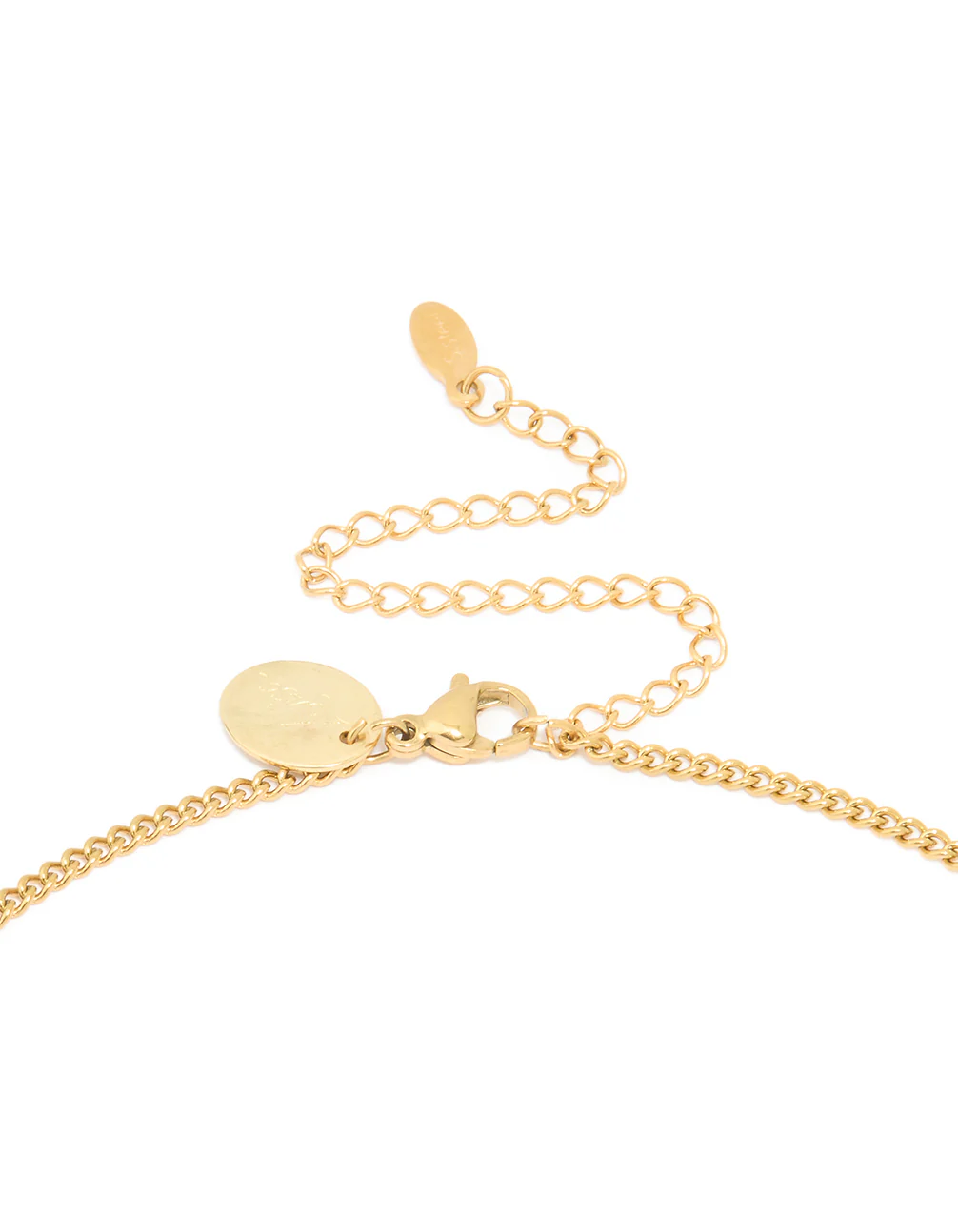 Waterproof Gold Plated Stainless Steel Pisces Circle Zodiac Sign Necklace - Image 5