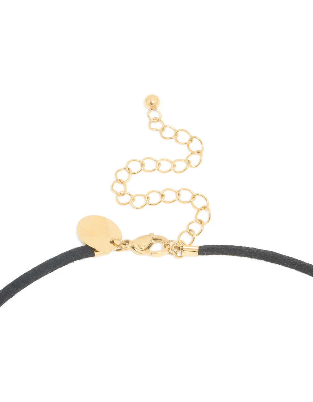 Waterproof Gold Plated Stainless Steel Rectangle Pendant Cord Necklace - Image 5