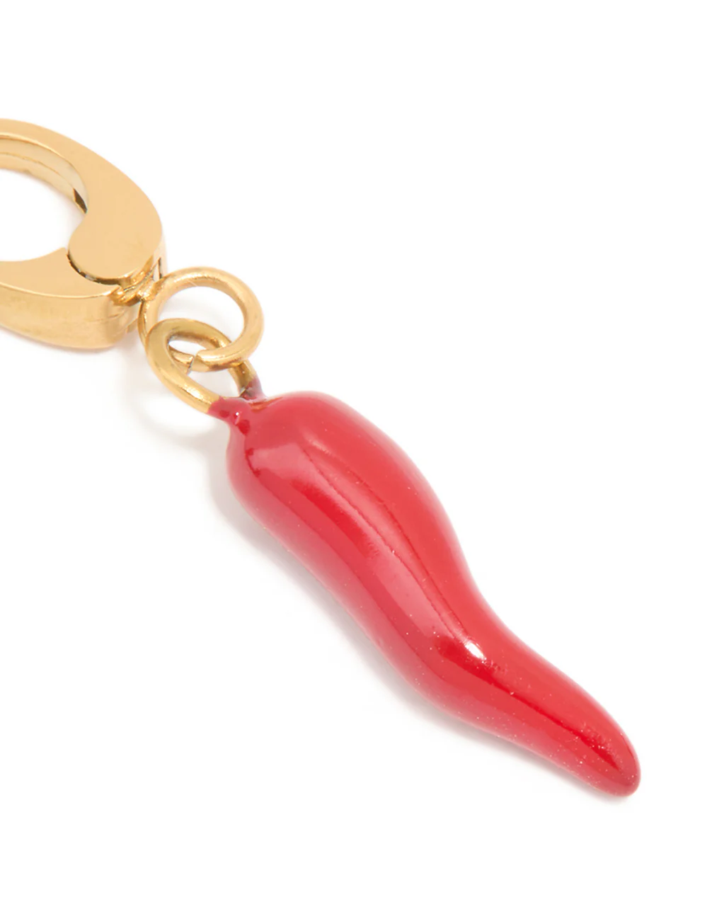 Waterproof Gold Plated Stainless Steel Red Chilli Charm - Image 2