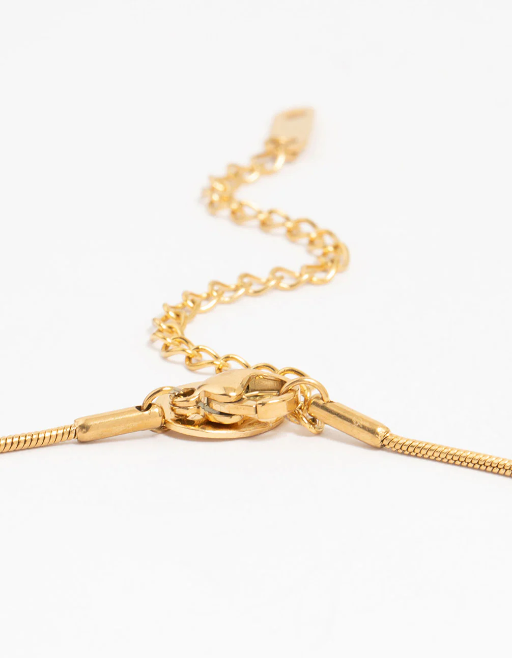 Waterproof Gold Plated Stainless Steel Rondell Necklace - Image 5