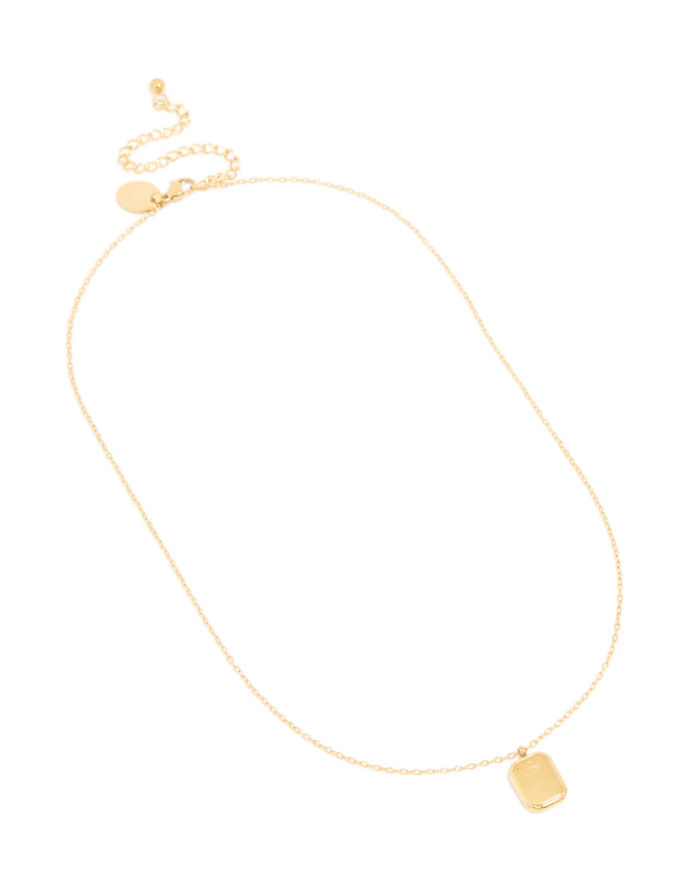 Waterproof Gold Plated Stainless Steel September Birth Flower Aster Necklace - Image 2