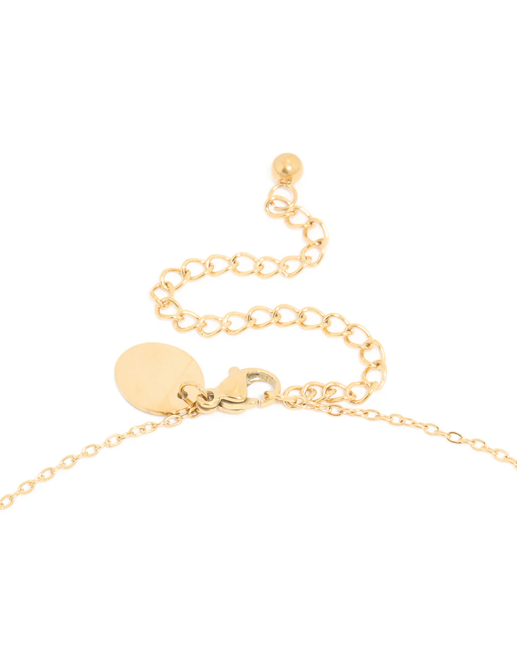 Waterproof Gold Plated Stainless Steel September Birth Flower Aster Necklace - Image 3