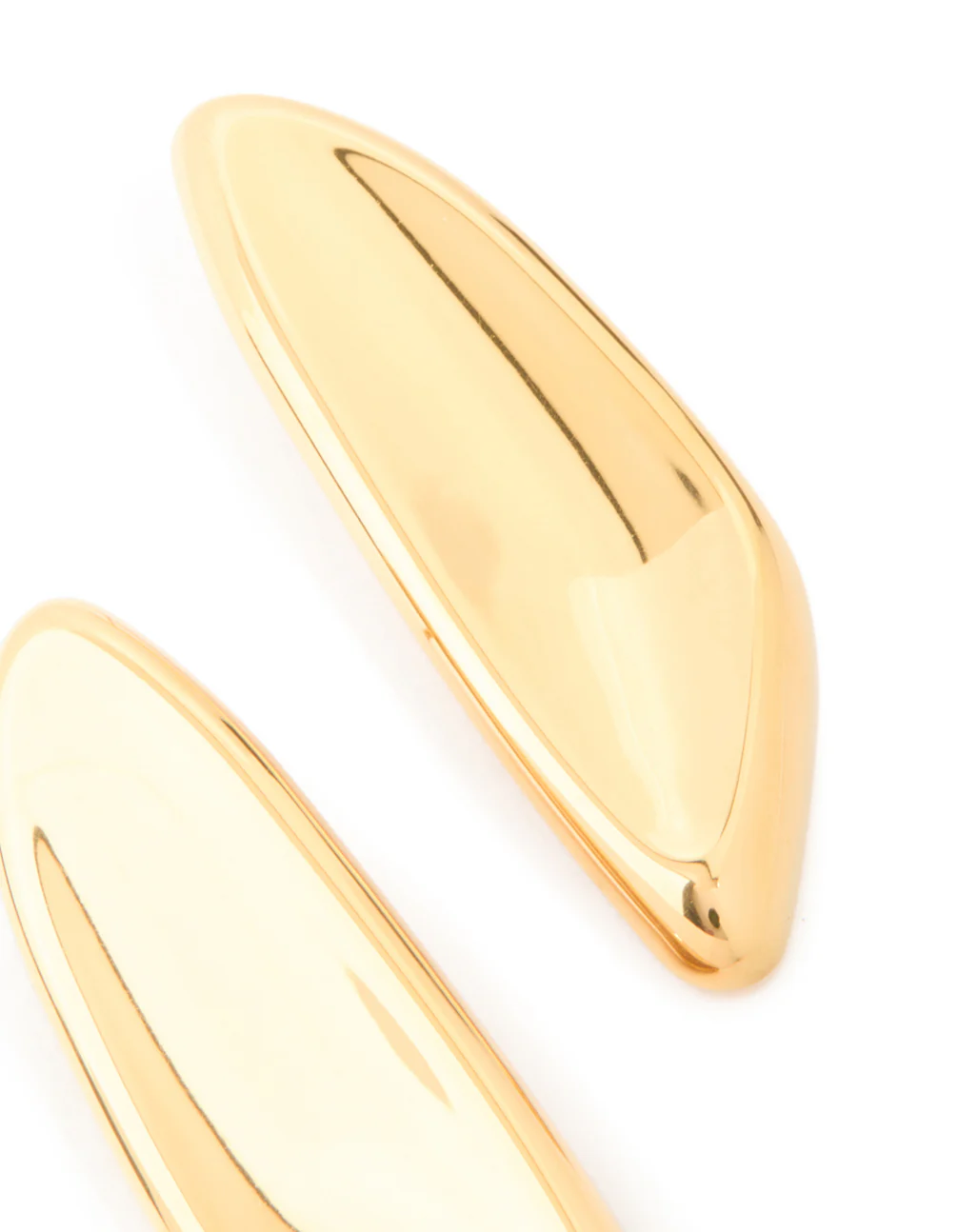 Waterproof Gold Plated Stainless Steel Shield Stud Earrings - Image 5
