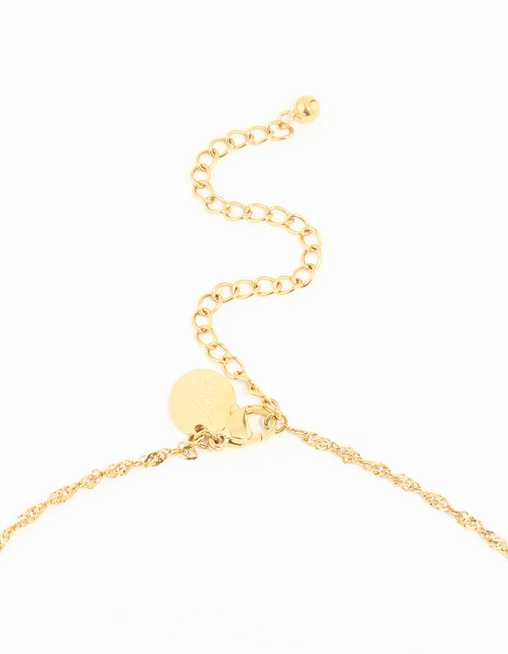 Waterproof Gold Plated Stainless Steel Short Bee Charm Necklace - Image 5
