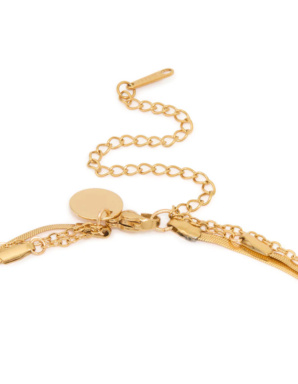 Waterproof Gold Plated Stainless Steel Snake Chain Necklace - Image 3