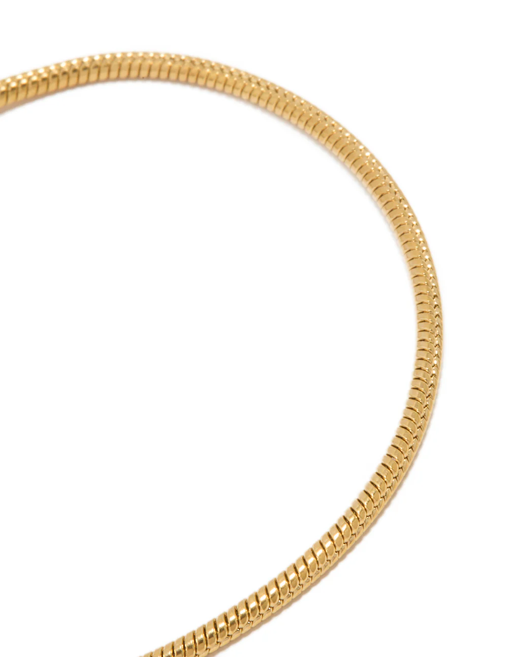 Waterproof Gold Plated Stainless Steel Snake Chain Short Bracelet - Image 3