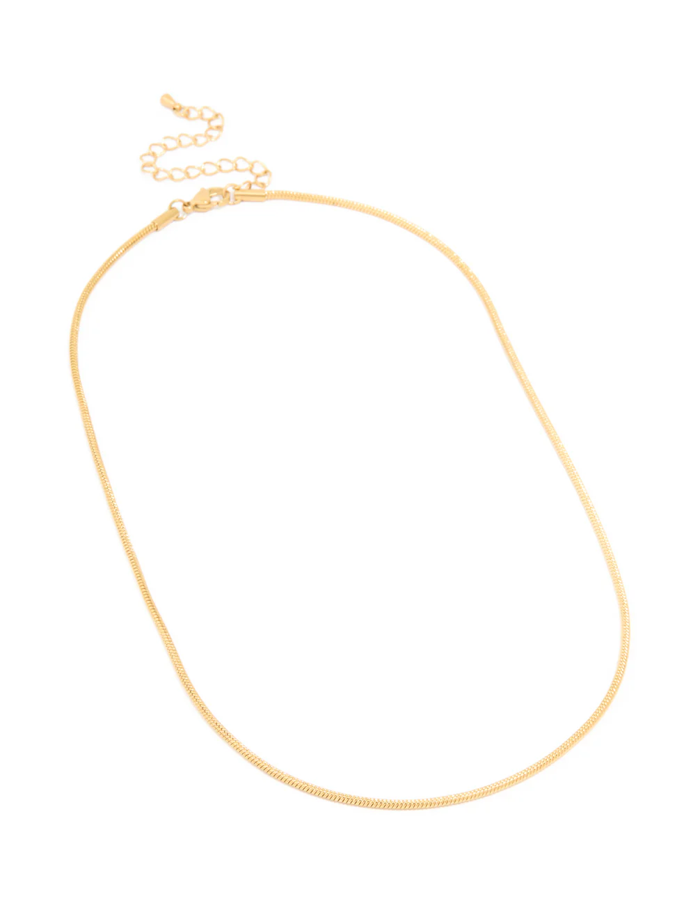 Waterproof Gold Plated Stainless Steel Snake Short Necklace - Image 4
