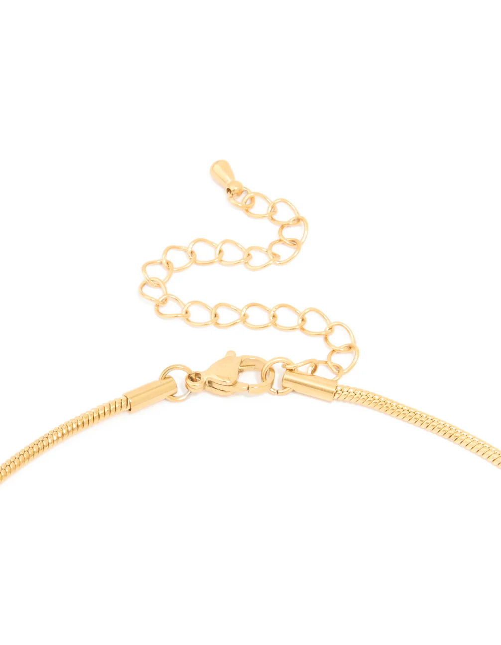 Waterproof Gold Plated Stainless Steel Snake Short Necklace - Image 5