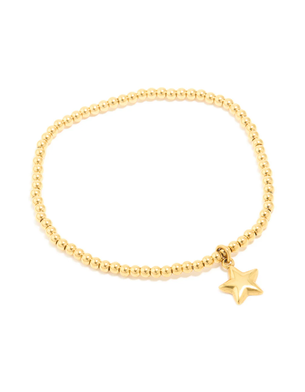 Waterproof Gold Plated Stainless Steel Star Stretch Bracelet - Image 2
