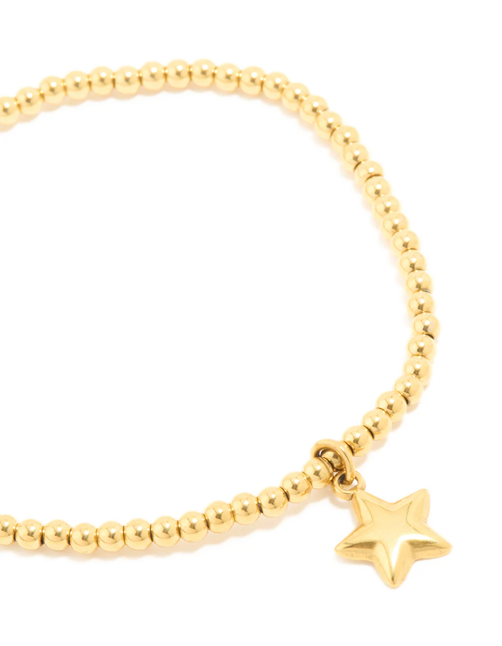 Waterproof Gold Plated Stainless Steel Star Stretch Bracelet - Image 4