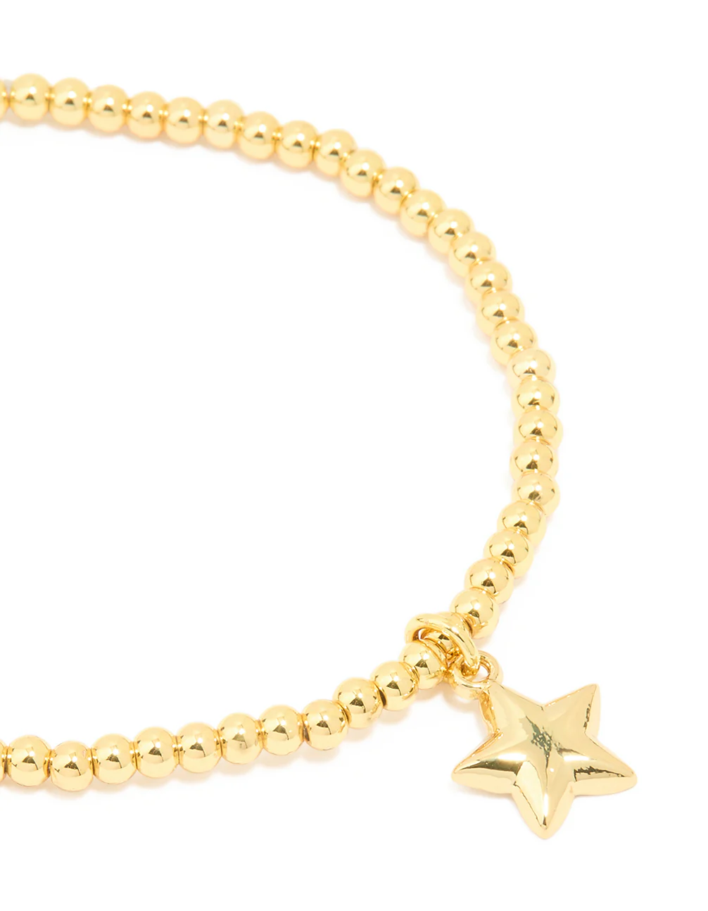 Waterproof Gold Plated Stainless Steel Star Stretch Bracelet - Image 2